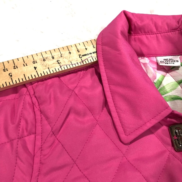 Real Clothes Petite Lined Quilted Jacket 2P - Picture 6 of 8